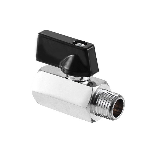 Кран для бытовых приборов, 1/2'', г-ш, латунь, прямой, РосТурПласт