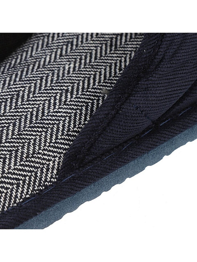 Тапки для мужчин, полиэстер, синие, р. 42, открытые, J2023-01