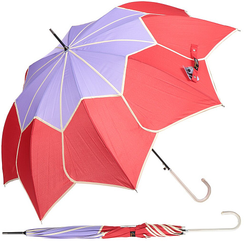 Зонт для женщин, механический, трость, 8 спиц, 60 см, сплав металлов, полиэстер, в ассортименте, 1377/302-307