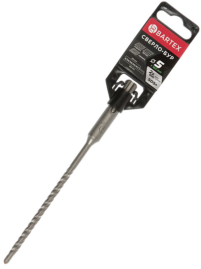 Сверло-бур для перфоратора, Bartex, диаметр 5х100х160 мм, SDS-Plus, KF102003F
