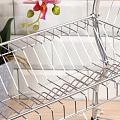 Сушилка для посуды, с поддоном, 42х26х38 см, хром, Y452 - фото 5