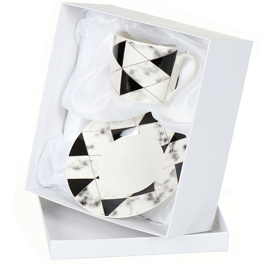 Чайная пара керамика, 2 предмета, на 1 персону, 220 мл, Daniks, Кассиопея