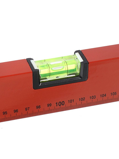 Уровень алюминий, 2000 мм, 3 глазка, линейка, красный, Bartex