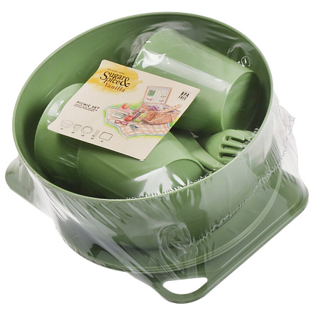 Набор для пикника на 3 персоны, 14 предметов, фисташковый, Sugar&amp;amp;Spice, Vanilla, SE181612050