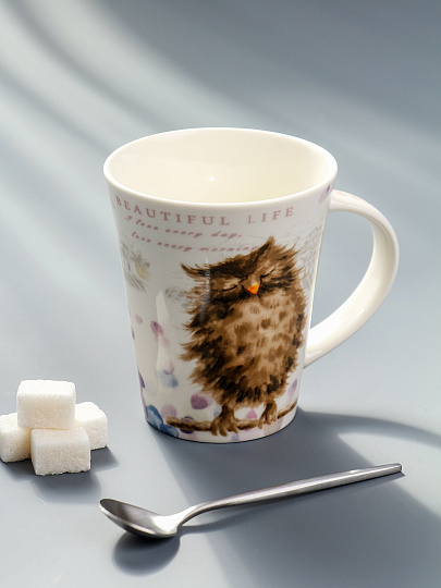 Кружка фарфор, 350 мл, Сова, Nouvelle Home, 1620200-2