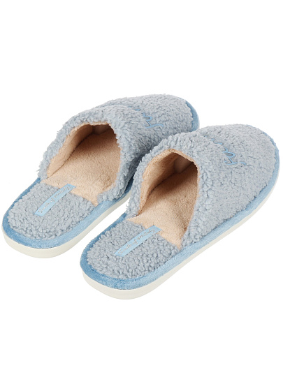 Тапки для женщин, текстиль, серые, р. 38-39, закрытые, 352-192-18