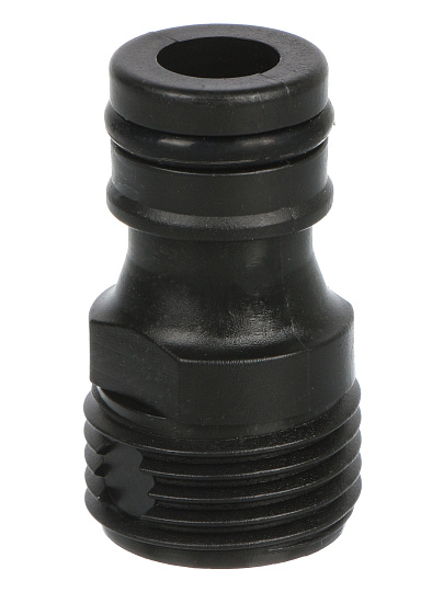 Штуцер для шланга 1/2, быстросъемный, внешняя резьба, пластик, Grandy, JS-344