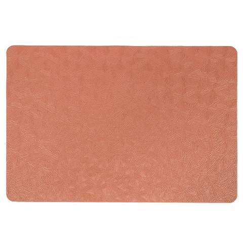 Салфетка для стола экокожа, 45х30 см, прямоугольная, оранжевая, Y4-7686