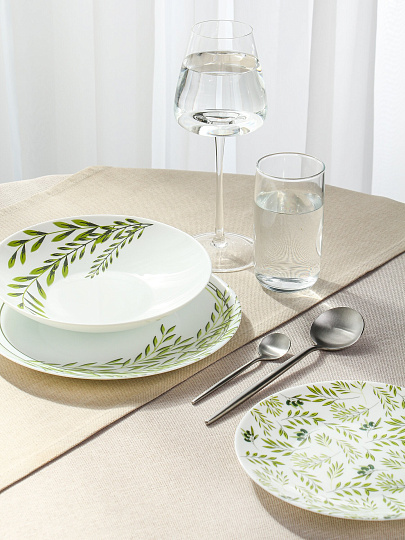 Сервиз столовый стеклокерамика, 18 предметов, на 6 персон, Oila, SD18-925