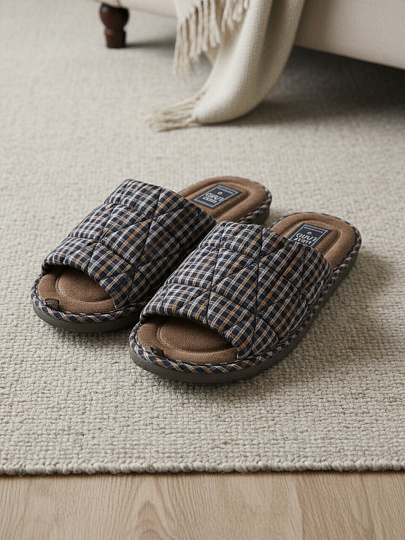 Тапки для мужчин, в ассортименте, р. 45, Lucky Land, 5087M-CH-CO