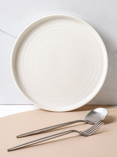 Тарелка десертная, керамика, 21 см, круглая, Лайнс, Daniks, Y4-7991