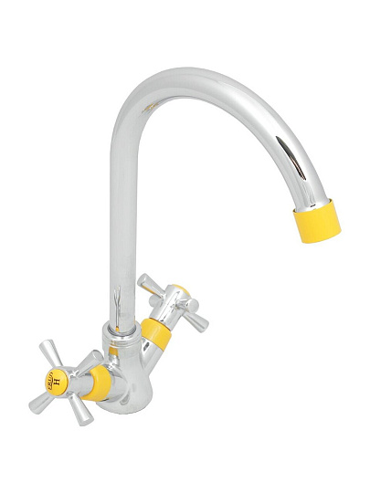 Смеситель для кухни, Frud, с кран-буксой, желтый, R49118-9