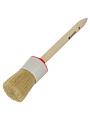 Кисть круглая, Bartex, Евро, диаметр 45 мм, №12, 51 мм, рукоятка дерево, 1117612