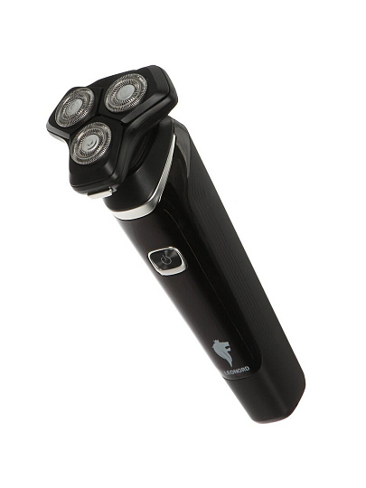 Электробритва аккумуляторная, Leonord, LE-1221, роторная, сухое бритье, 5 Вт, 1.4 А.ч, 3 бритвенные головки, 109272