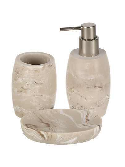 Мыльница настольная, Бони, полистоун, 13x9x2.5 см, BRE0508BA-SD