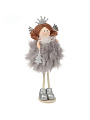 Фигурка декоративная Принцесса, 20 см, дымчато-серая, Y4-9411