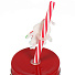 Банка для напитков стекло, 450 мл, Новый год, с крышкой, с трубочкой, Daniks, MJ09, красная - фото 3