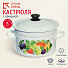 Кастрюля эмалированная сталь, 5 л, с крышкой, крышка сталь, цилиндрическая, Керченский металлургический завод, 41804-162/6, в ассортименте - фото 3