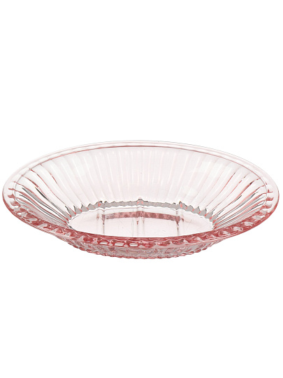 Мыльница настольная, Розовая дымка, стекло, 14.5x10x2.8 см, GL1001KA-SD