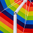 Зонт пляжный 200 см, с наклоном, 8 спиц, металл, Разноцветные полоски, LG08 - фото 4