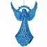 Елочное украшение Ангел, голубое, 10х2.5х16 см, SYYKLA-1919112LB - фото 2