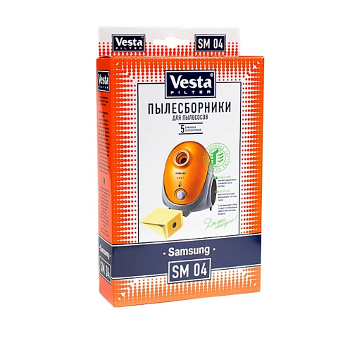 Мешок для пылесоса Vesta filter, SM 04, бумажный, 5 шт