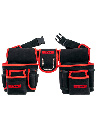 Сумка-пояс для инструментов, текстиль, Matrix, 20 карманов, держатель для молотка, 90240
