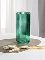 Ваза стекло, настольная, 25х11 см, Самшит, Y4-11057, зеленая - фото 2