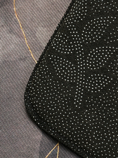 Набор ковриков для ванной, 3 шт, 0.5х0.8, 0.5х0.4, 0.45х0.39 м, диатомит, быстросохнущий, бежево-коричневый, Silvano, Вельвет