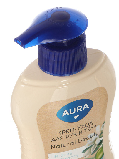 Крем для рук и тела, Aura, Алоэ и олива, 180 мл