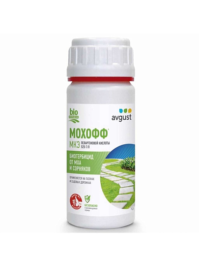 Гербицид Мохофф, от мха и сорняков, 100 мл, Avgust