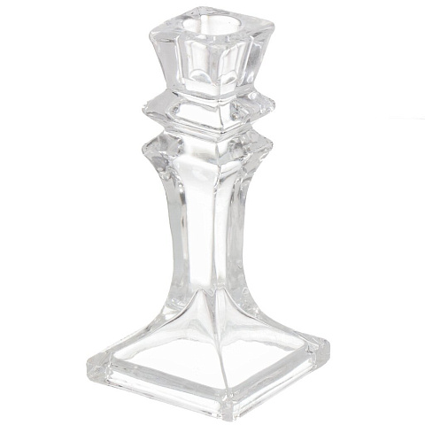 Подсвечник декоративный стекло, 1 свеча, 7х16 см, Y6-10437