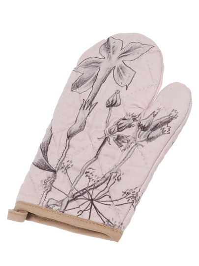 Прихватка-варежка, 26х18 см, 100% хлопок, полевые цветы, Узб-н