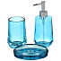 Дозатор для жидкого мыла, стекло, 8х19 см, голубой, GL0170A-LD - фото 4