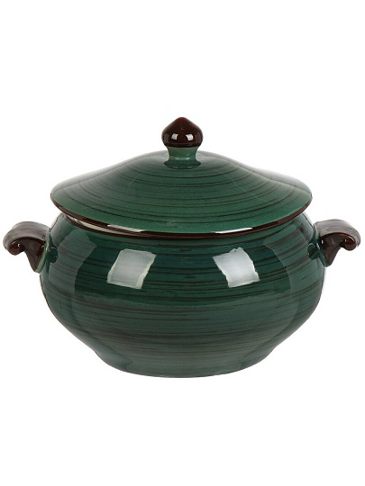 Супник керамика, 2.3 л, 25.3х20.3х16.8 см, Малахит, Y4-9038