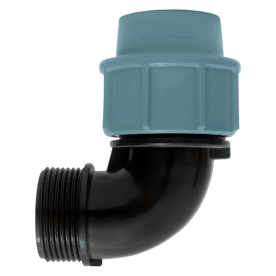 ПНД уголок d20х1/2&quot;, наружная резьба, ITAL