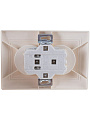 Розетка скрытой установки, 2 гнезда, без заземления, 16 А, ABS пластик, IP20, слоновая кость, UNIVersal, Севиль, Б-С0102 - фото 3