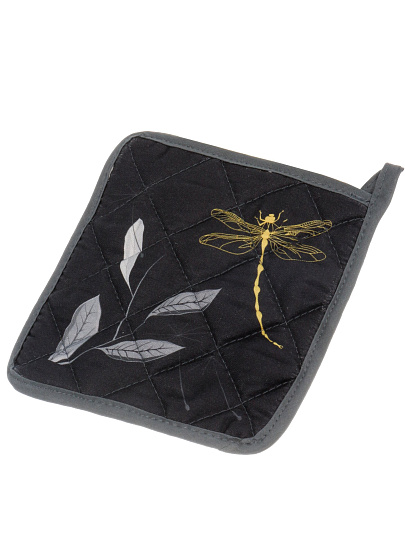 Прихватка 18х18 см, 100% хлопок, стрекоза, Узб-н