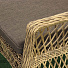Мебель садовая Green Days, Барбара, бежевая, стол, 160х90х75 см, 4 кресла, подушка серо-коричневая, CYH1927W - фото 3