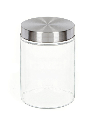 Банка для сыпучих продуктов, стекло, 1.1 л, 17 см, с крышкой, Классика, Y4-3575