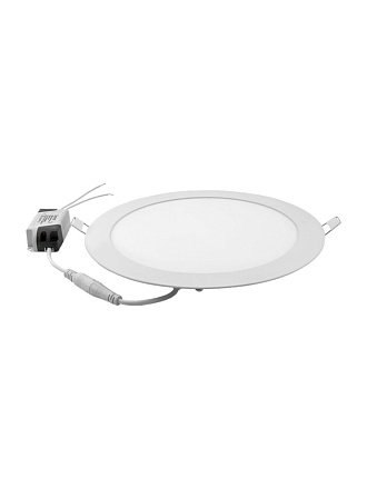 Светильник светодиодный встраиваемый RW16, 18 Вт, 4000 К, 225 мм, нейтральный свет, круг (2шт.), General Lighting Systems, 412171