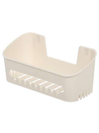 Полка пластик, настенная, прямая, 29.9х14х12.2 см, для ванной комнаты, белая, Y6-10794