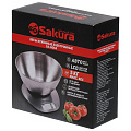 Весы кухонные электронные, нержавеющая сталь, Sakura, SA-6064, точность 1 г, до 5 кг - фото 7