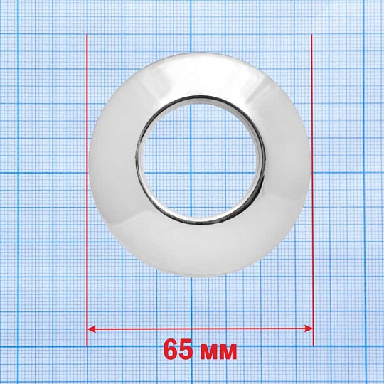 Отражатель нержавеющая сталь, 0.65х0.35х0.2 см, 1 '', конус, хром, MasterProf, ИС.130511