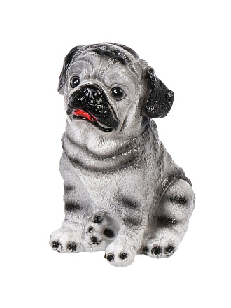 Копилка Мопс сидячий, 30х20 см, гипс, 294