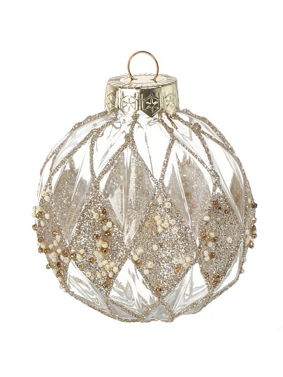Елочный шар 9 шт, серебро, 8 см, пластик, SYQG- 0124026