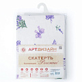 Скатерть 145х180 см, 100% хлопок, рогожка, 160 г/м2, АртДизайн, Сиреневая дымка - фото 4
