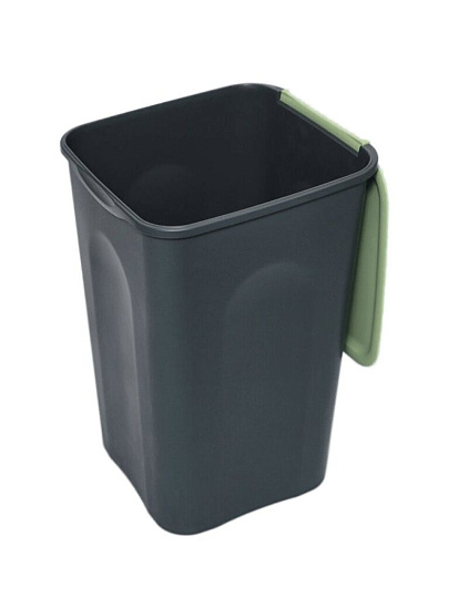 Бак пластик, 43 л, с крышкой, 34х34х51.5 см, квадратный, универсальный, оливковый, Verde, Norton, 38440