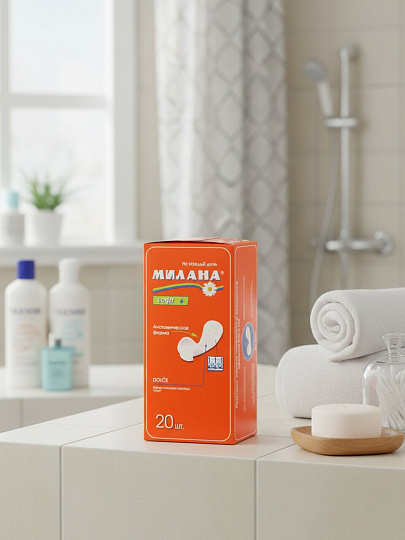 Прокладки женские Милана, Софт, ежедневные, 20 шт, 401