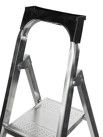 Стремянка 1 секция, 4 ступени, металл, 0.87 м, 150 кг, Amigo, ЛС1004
